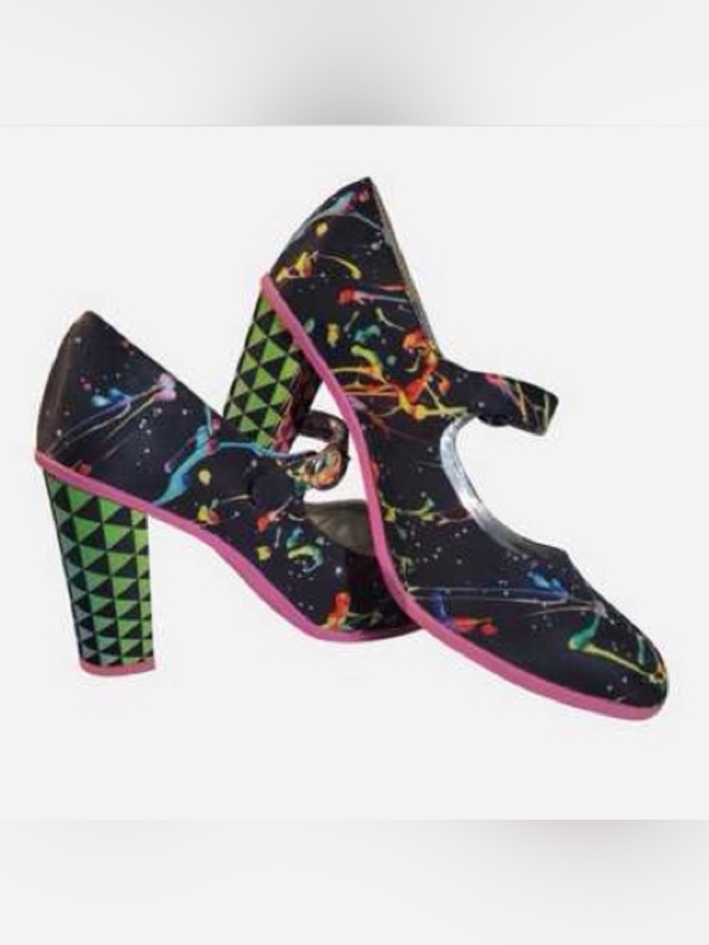 Hot Chocolate Design 2 PAIRS Mary Jane retro shoes SZ 37